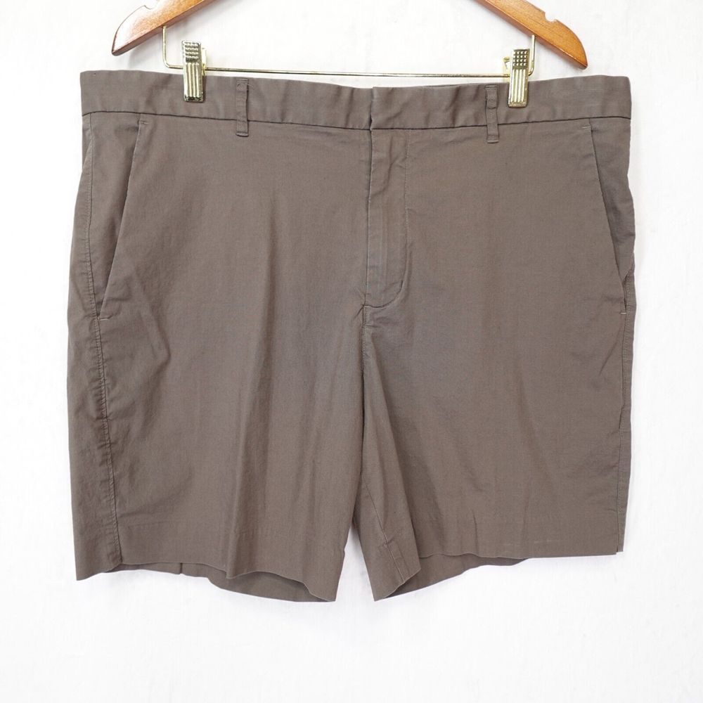 Everlane Shorts Mens 38 Khaki Chino Cotton Stretch 7" Inseam Belt Loops Pockets.